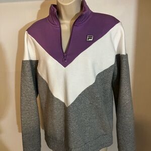 Fila women’s Purple and Gray Sweater